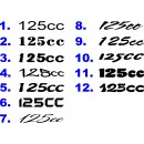 125cc Bike Numbers